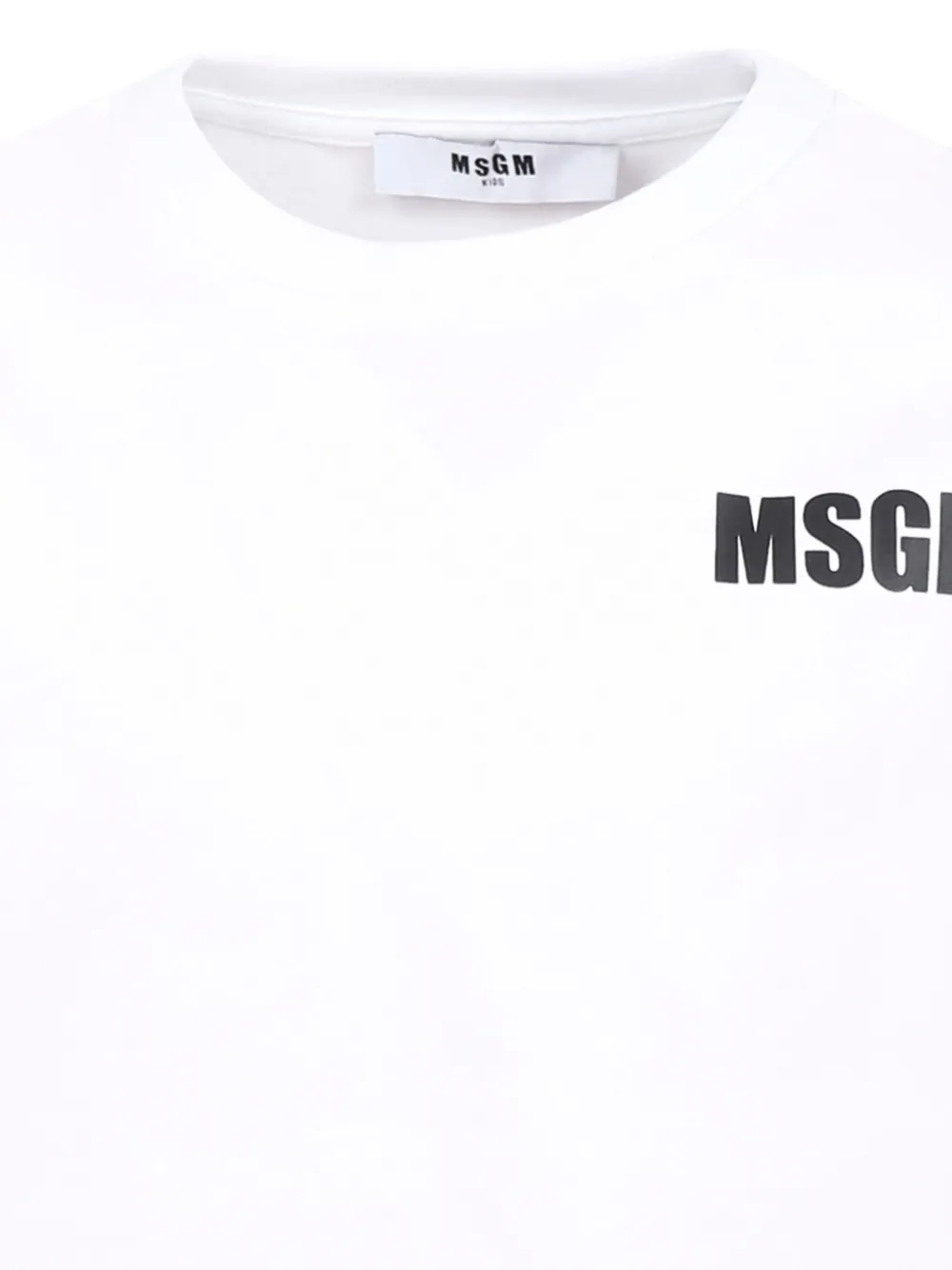 MSGM Kids T-shirt met logoprint Wit