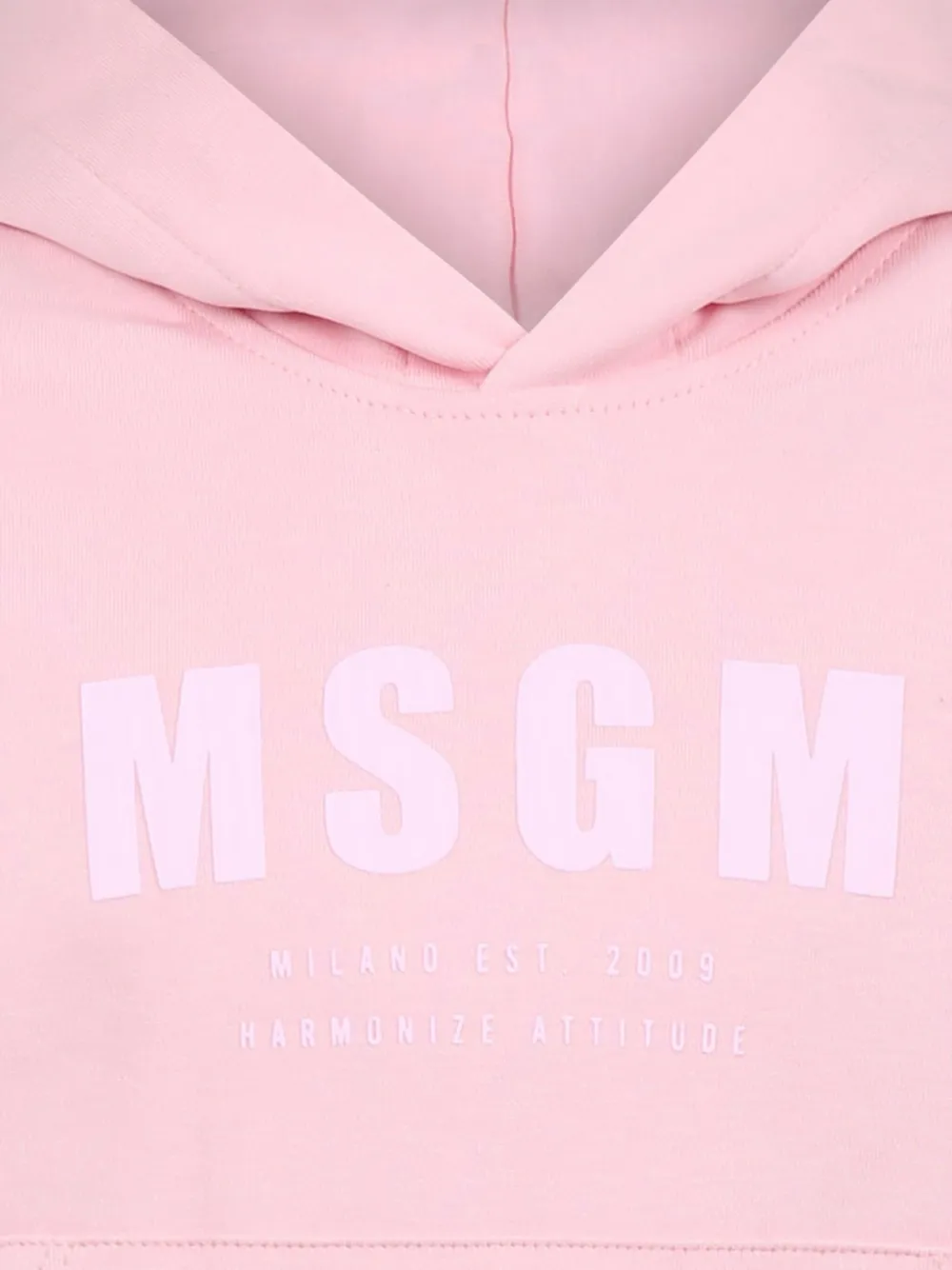 MSGM Kids Hoodie met logoprint Roze