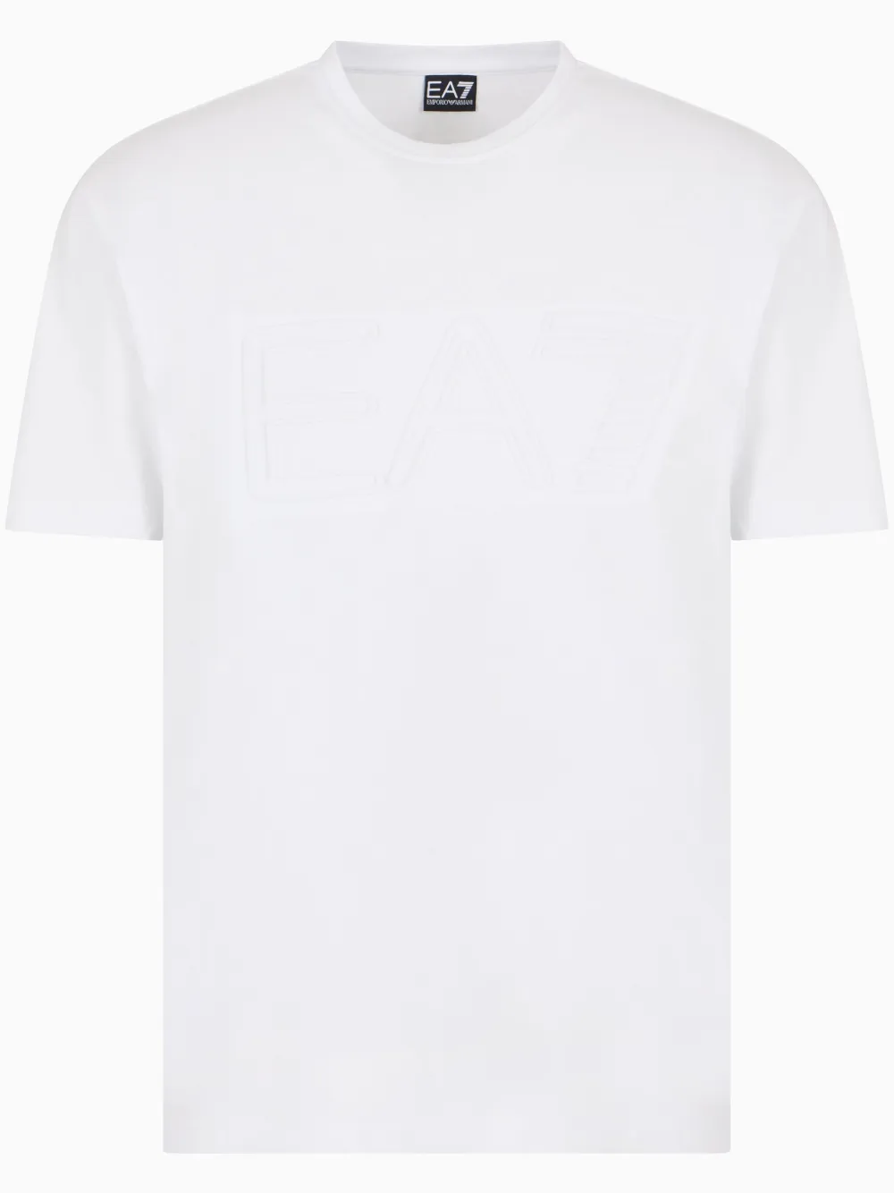 Ea7 Emporio Armani playera con logo en relieve | blanco | Image 1