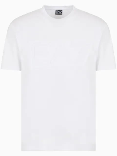Ea7 Emporio Armani logo-embossed T-shirt