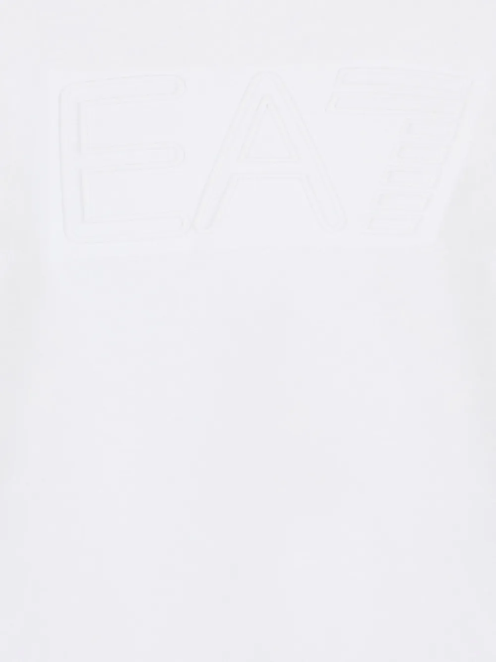 Ea7 Emporio Armani T-shirt met logo-reliëf - Wit