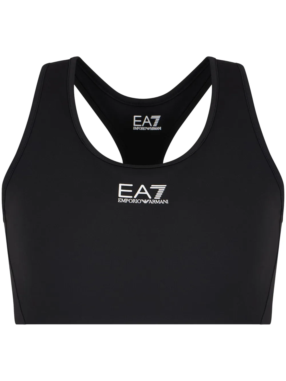 Ea7 Emporio Armani Trägershirt mit Logo-Print - Schwarz