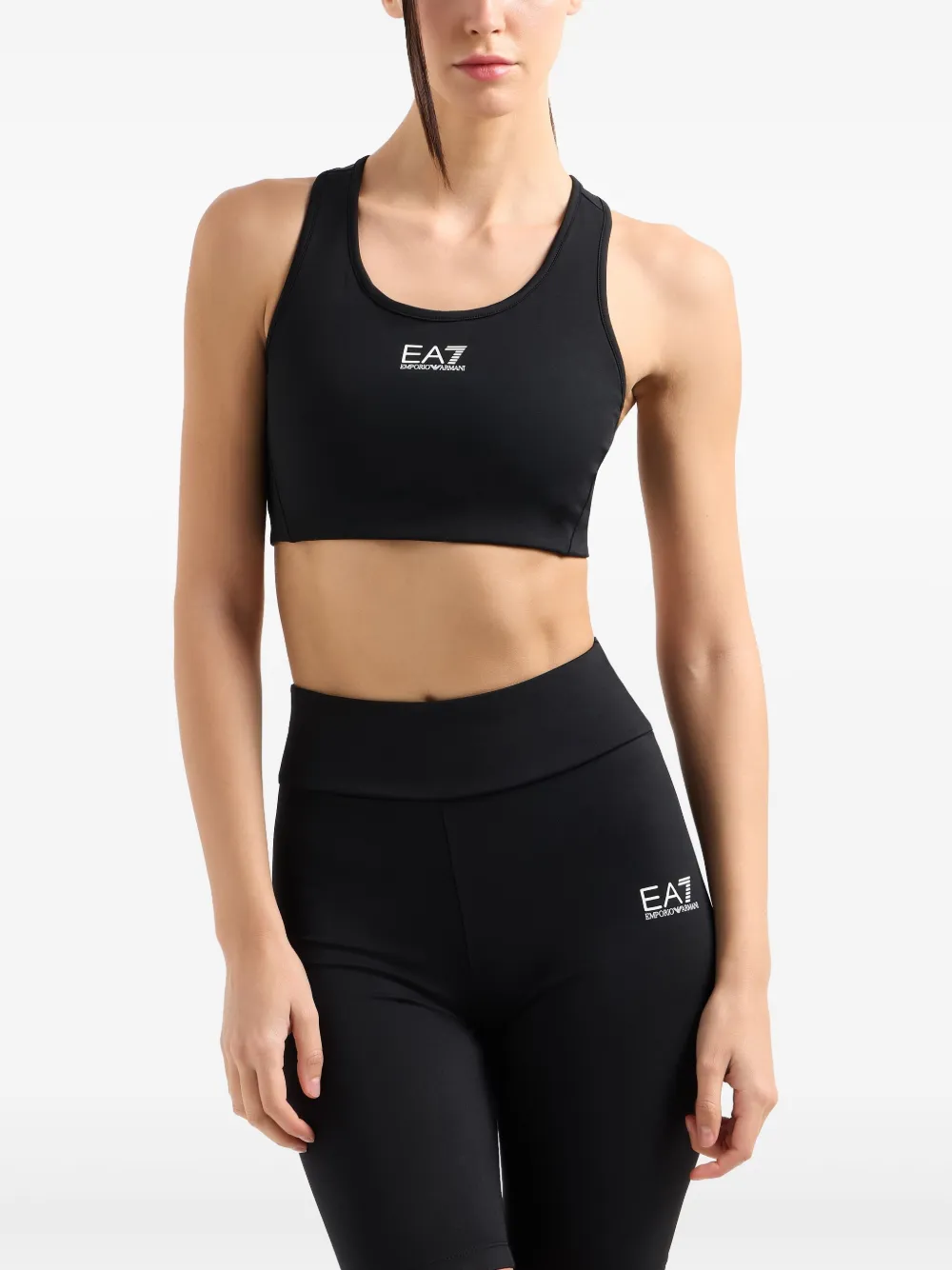 Ea7 Emporio Armani Tanktop met logoprint Zwart