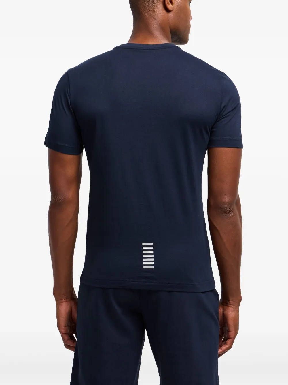 Ea7 Emporio Armani T-shirt met logoprint Blauw