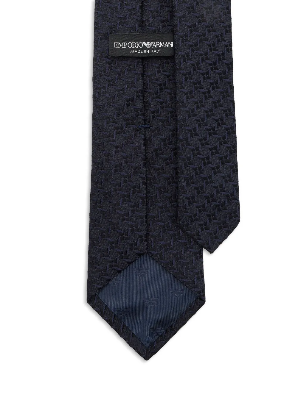 Emporio Armani Getextureerde stropdas Blauw