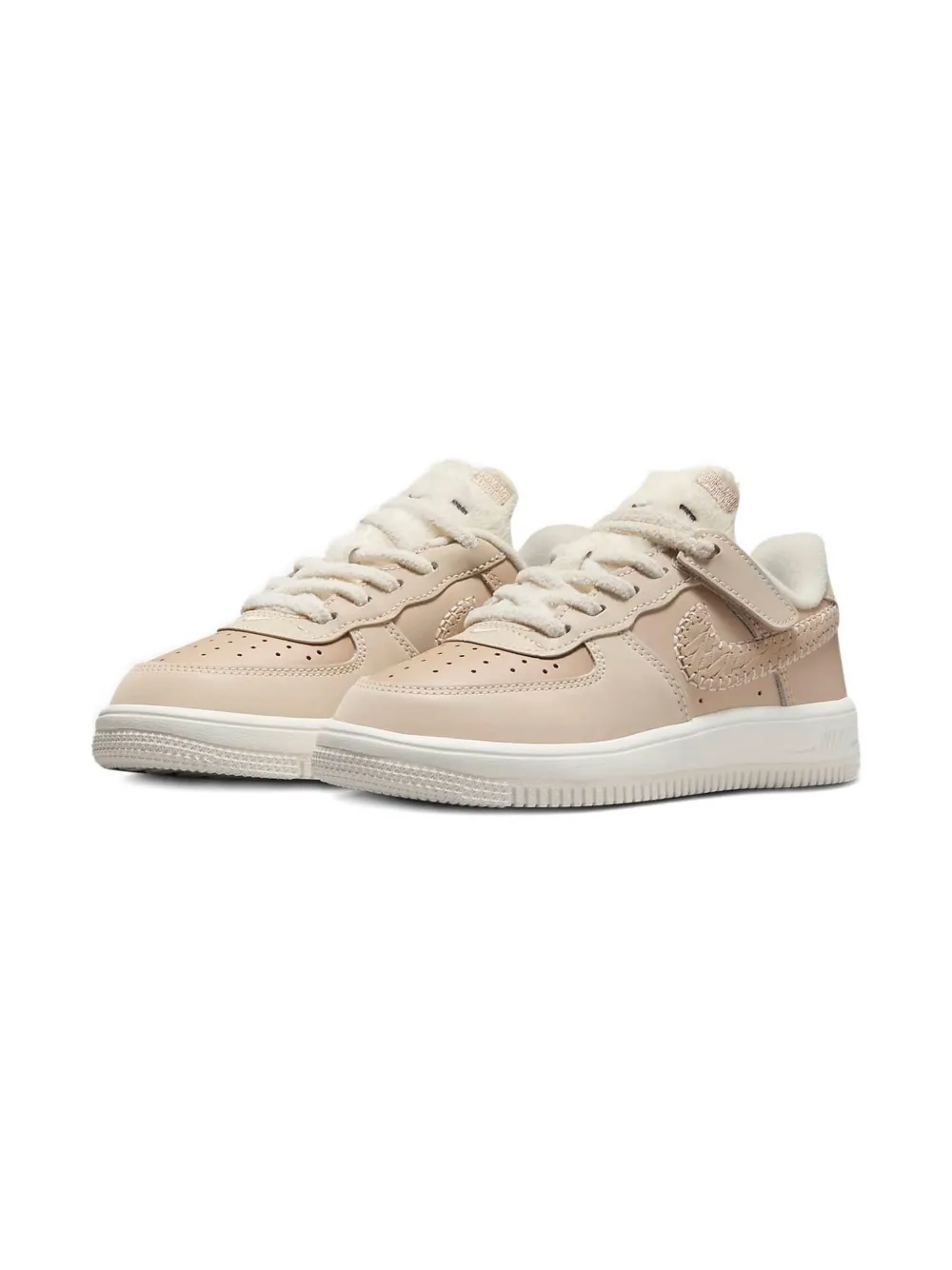 Nike Kids Force 1 Low SE EasyOn Sneakers - Nude