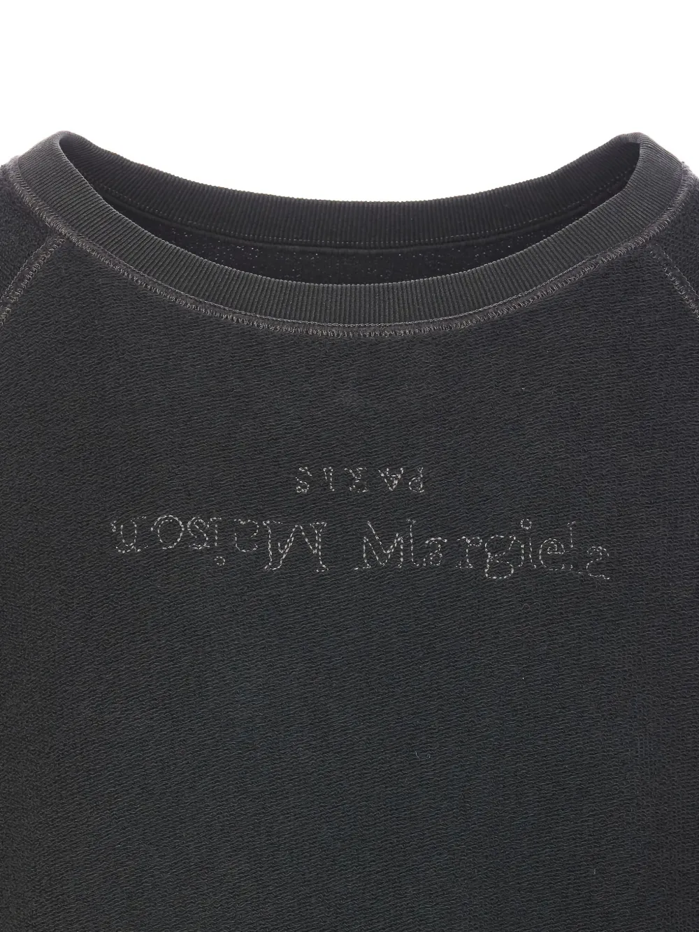 Maison Margiela Sweater met geborduurd logo Grijs