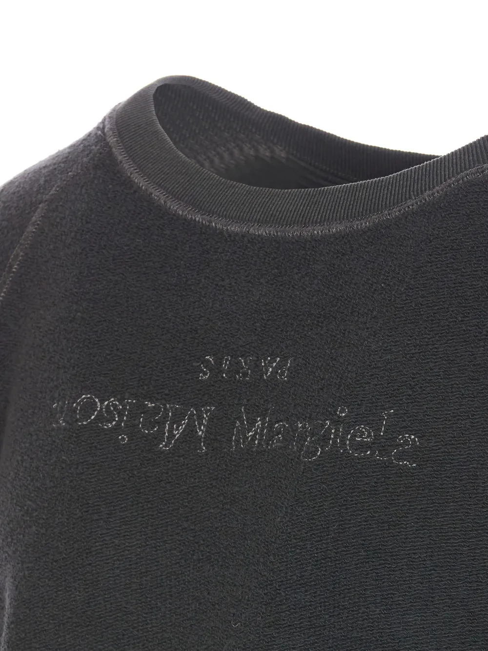 Maison Margiela Sweater met geborduurd logo Grijs
