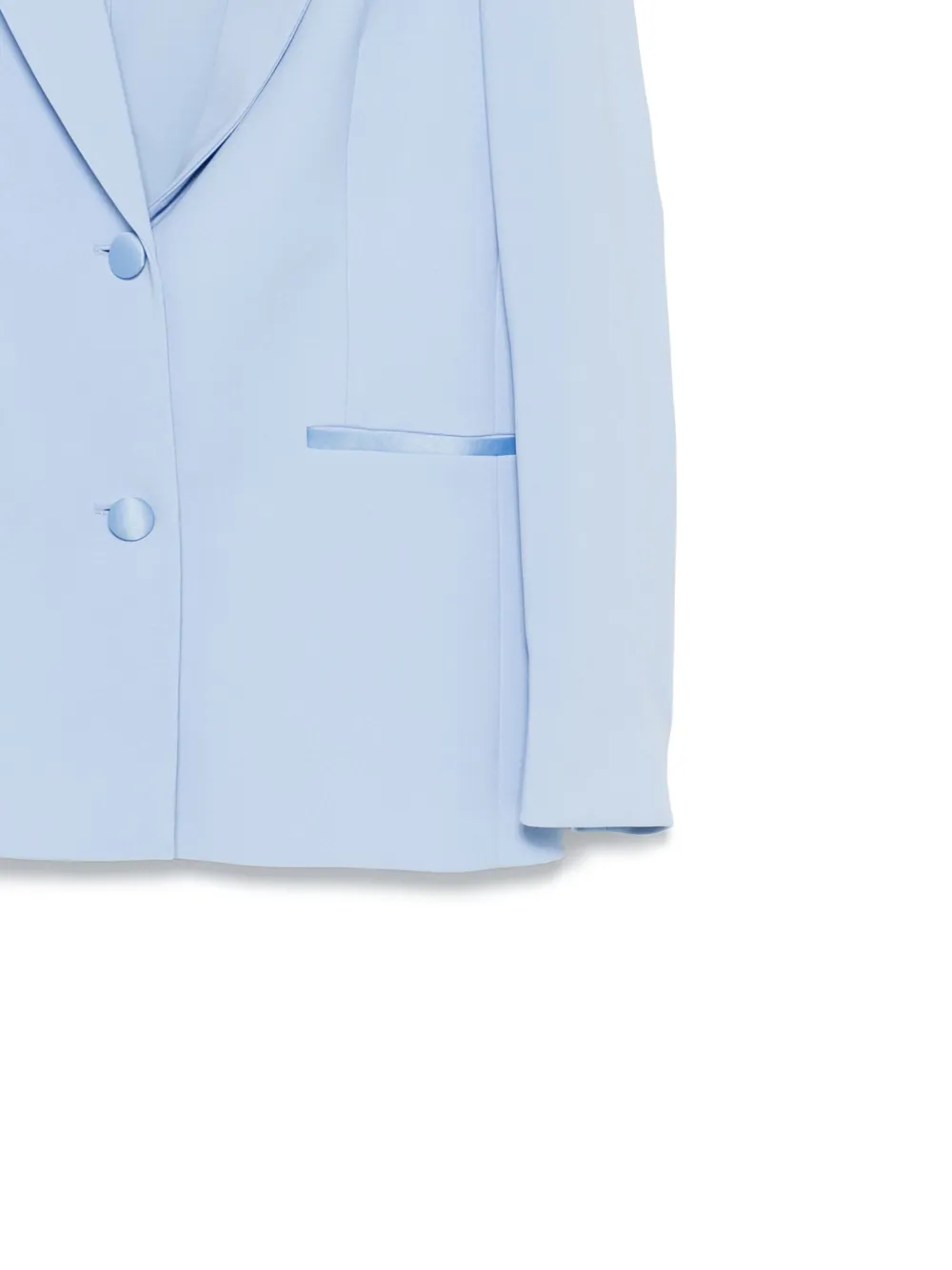 TWINSET Kids Blazer met satijnen afwerking Blauw