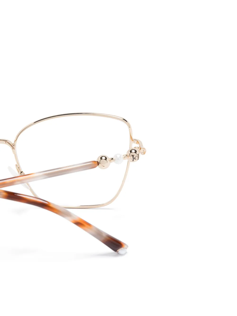 Carolina Herrera Bril met vlinder montuur Goud