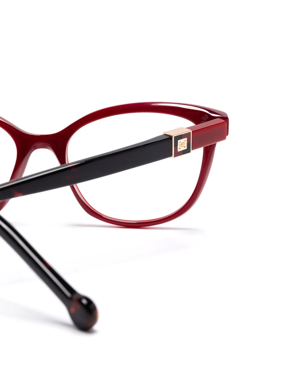 Carolina Herrera Bril met vlinder montuur Rood
