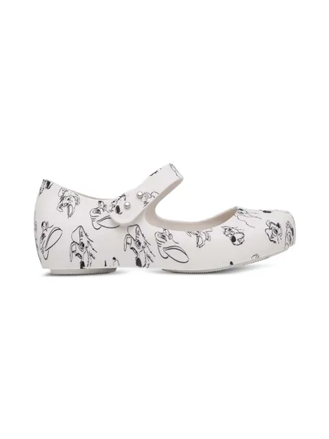 Melissa dog-print ballet flats