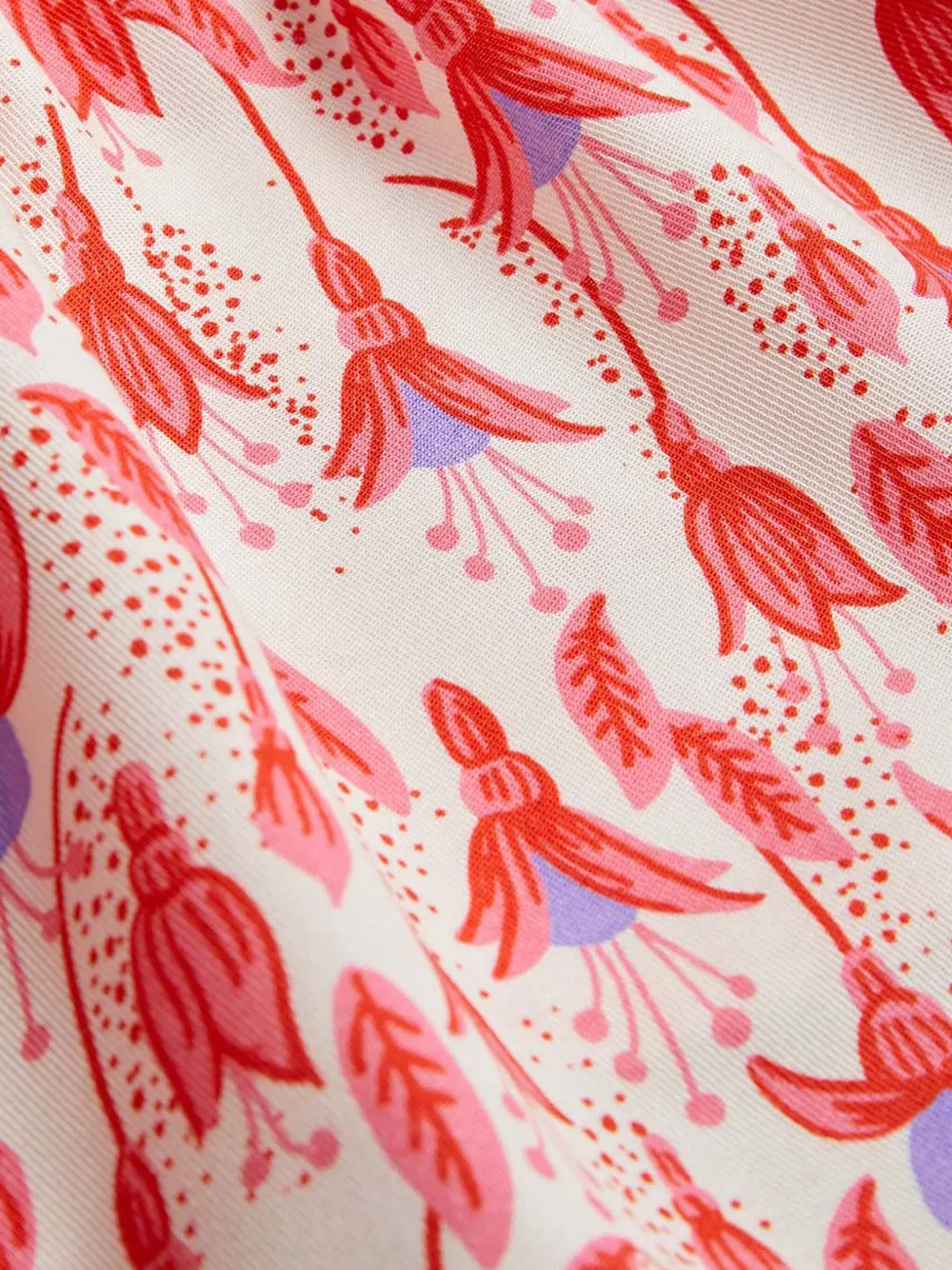 Mini Rodini Jurk met bloemenprint Rood
