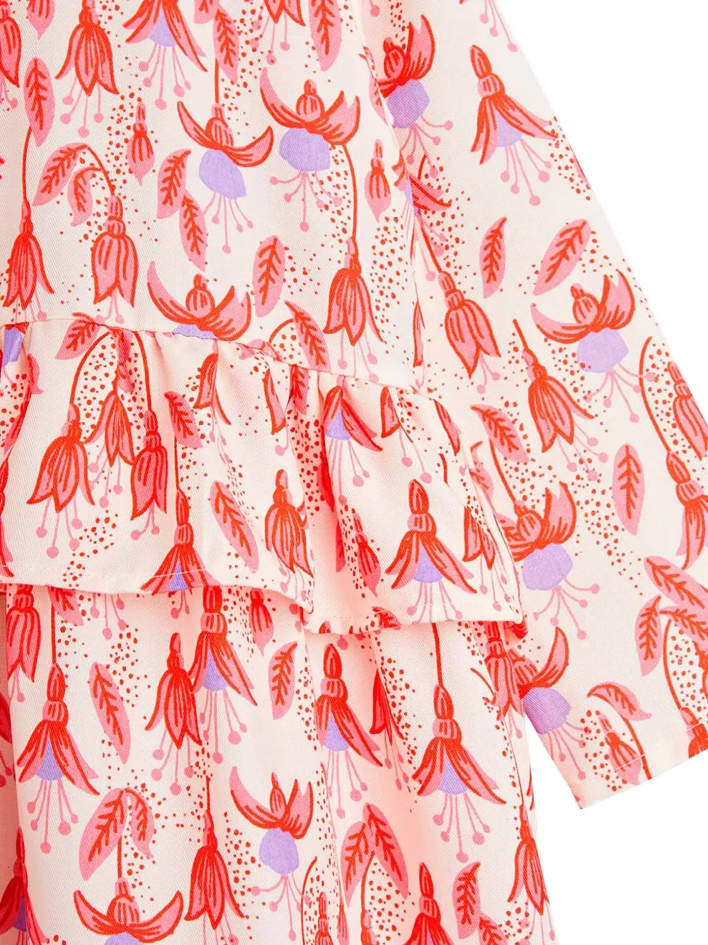 Mini Rodini Jurk met bloemenprint Rood