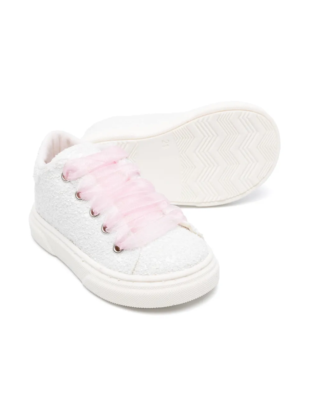 BabyWalker glittered sneakers - Wit