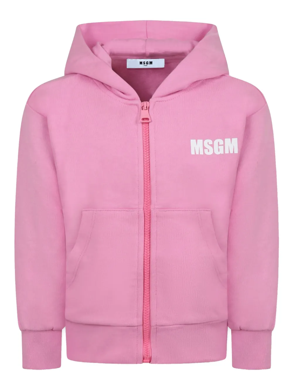 MSGM Kids Hoodie met logoprint Roze