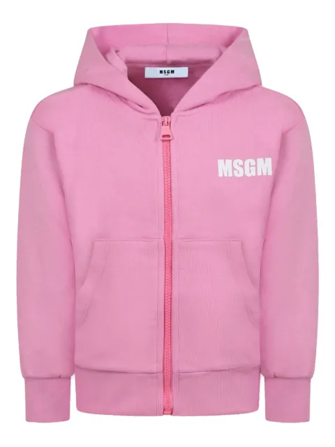 MSGM Kids Hoodie mit Logo-Print