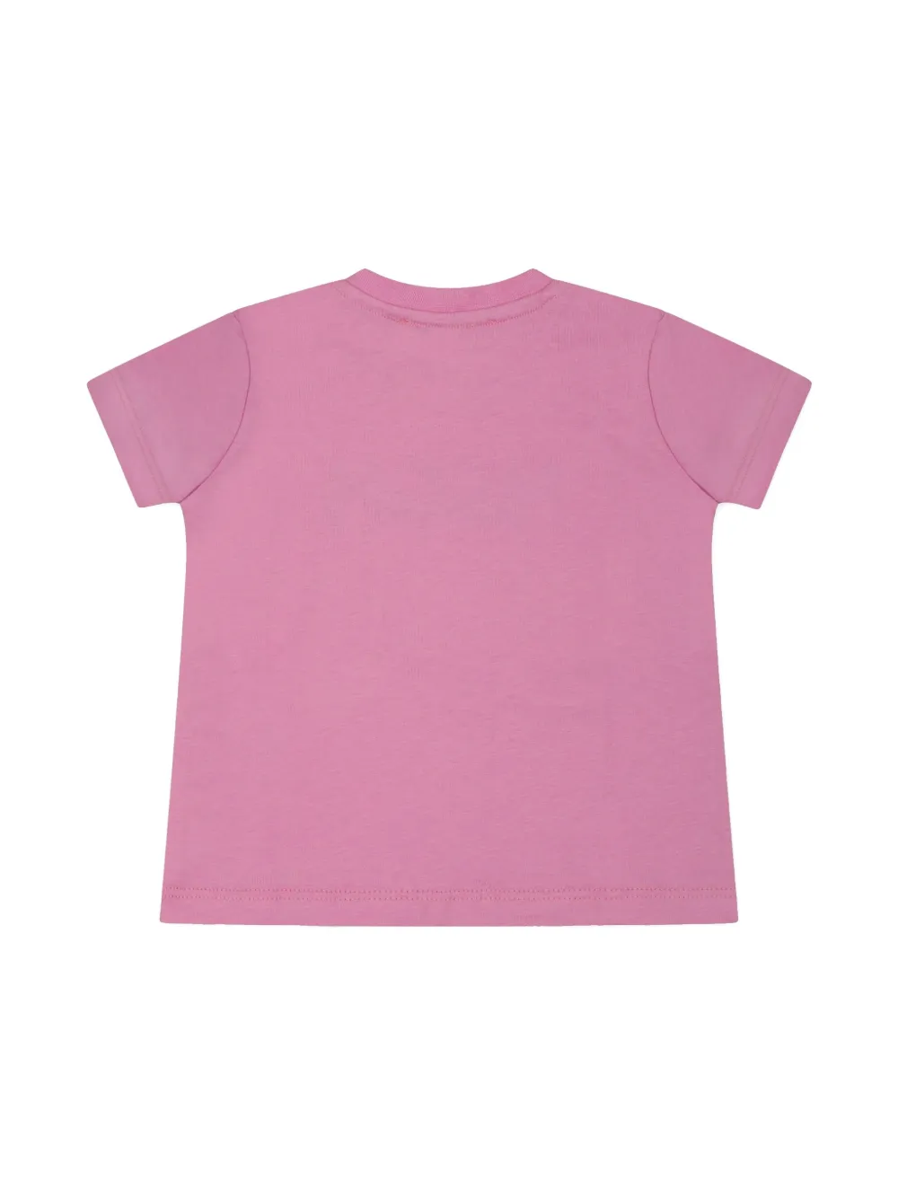 Msgm Logo-print Cotton T-shirt In Pink