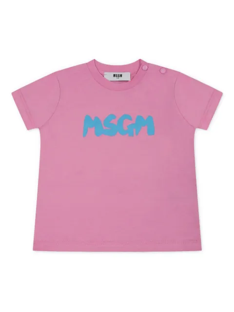 MSGM Kids logo-print cotton t-shirt 