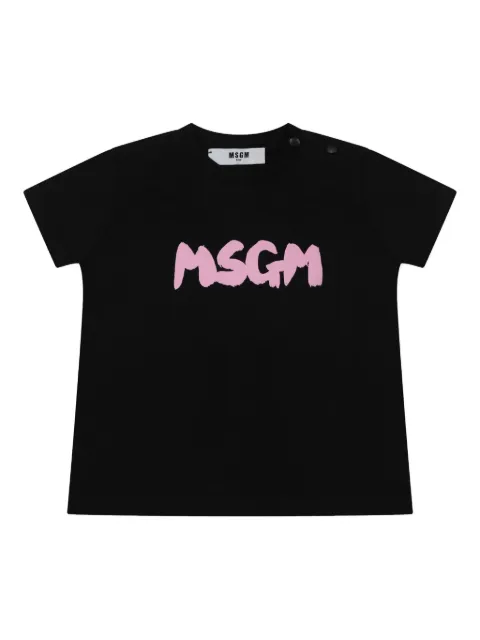 MSGM Kids logo-print cotton t-shirt 