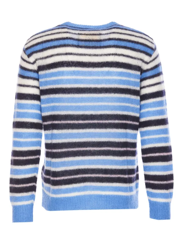 Marni Striped Sweater Blue FARFETCH EG