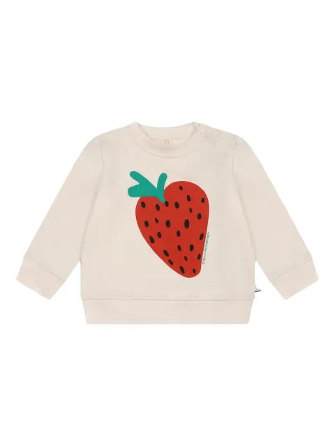 Stella McCartney Kids sudadera con fresas estampadas