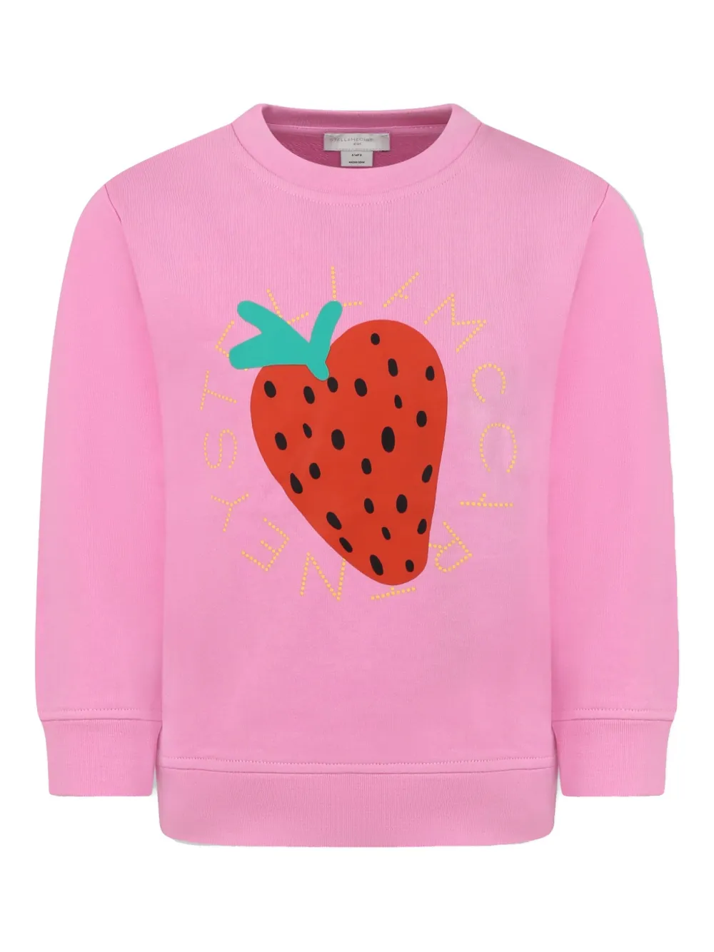 Stella McCartney Kids Sweater met aardbeiprint Roze