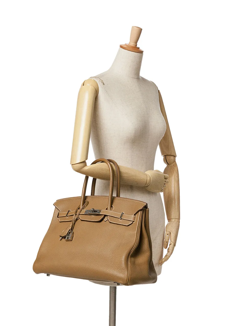 Hermès Pre-Owned 2011 Togo Birkin Retourne 35 handtas - Bruin