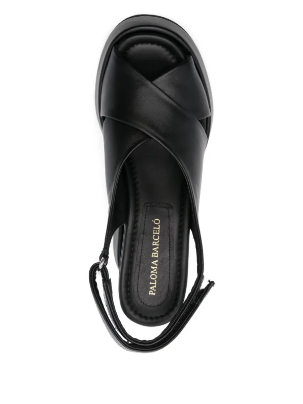 サンダル・ミュール PALOMA BARCELO Women Sandals 263201ALIDEBLACK Black Paloma Barceló Basima Platform Sandals | Black | FARFETCH