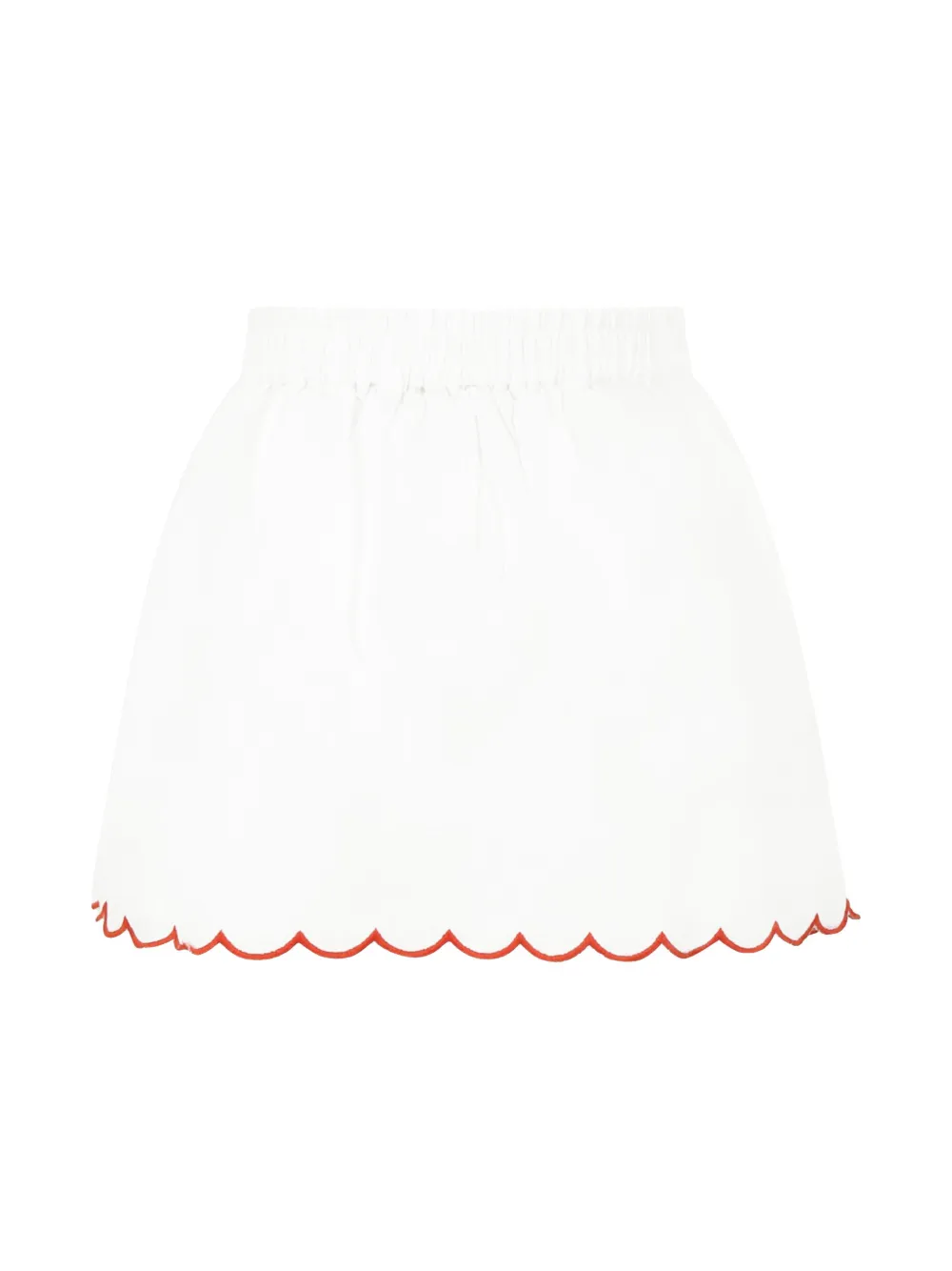 Stella McCartney Kids embroidered mini skirt - Wit