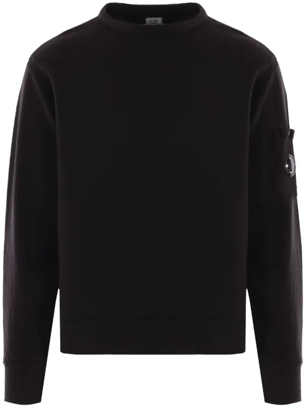 【送料&関税込】C.P. Company Black Stretch Cotton Sweatshirt C.P. Company SWEATSHIRTS - CREW NECK Black | BSTN Store