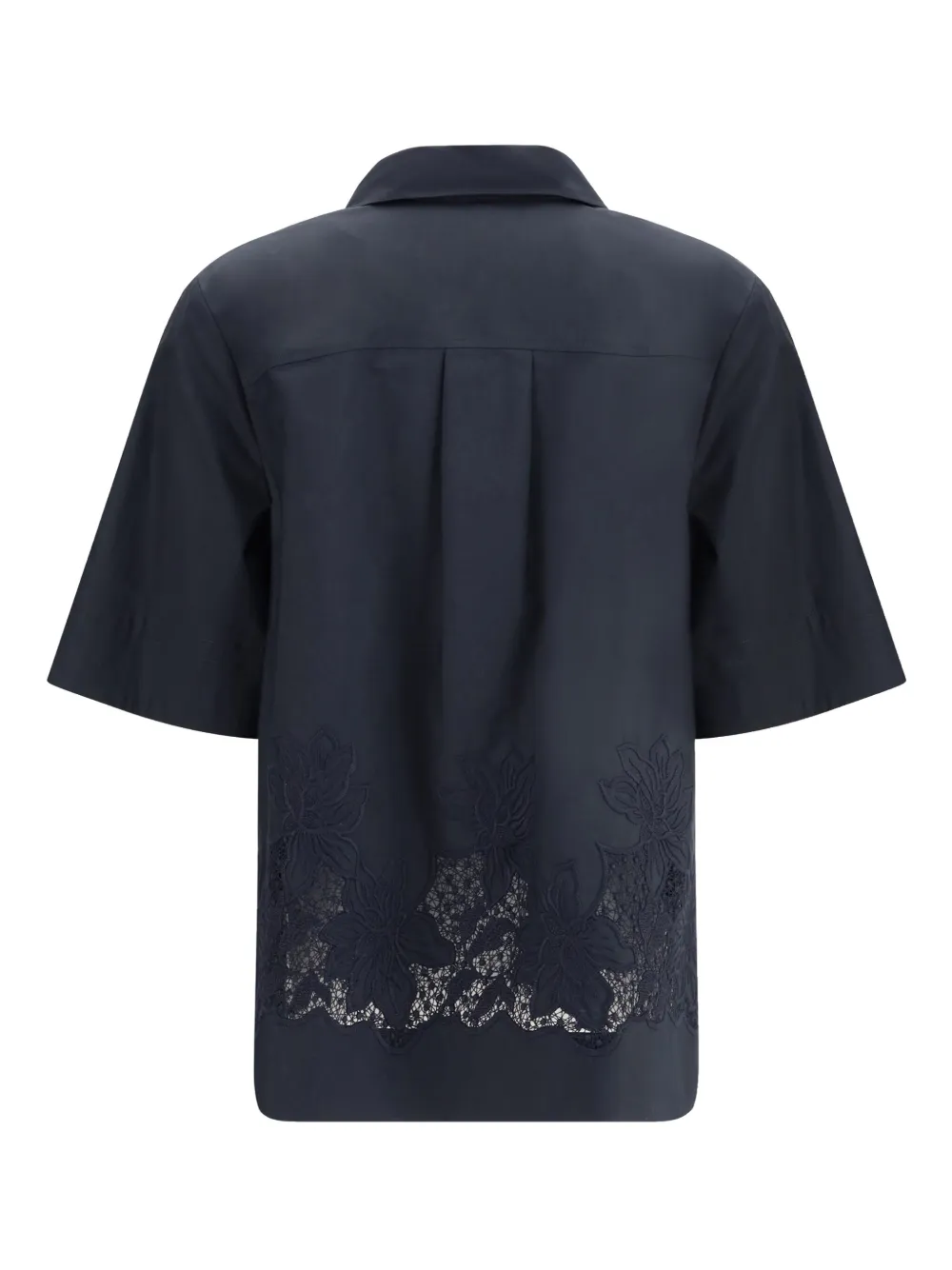 P.A.R.O.S.H. floral embroidery shirt - Blauw