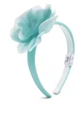 Il Gufo flower-detailing headband - Blue