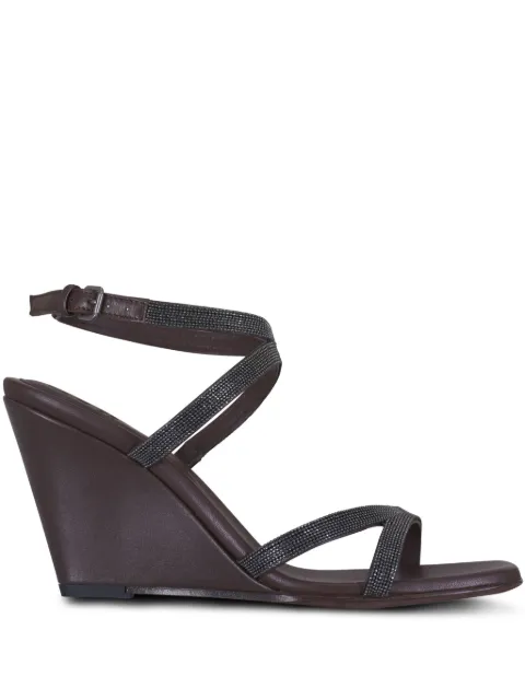 Brunello Cucinelli 90mm leather sandals