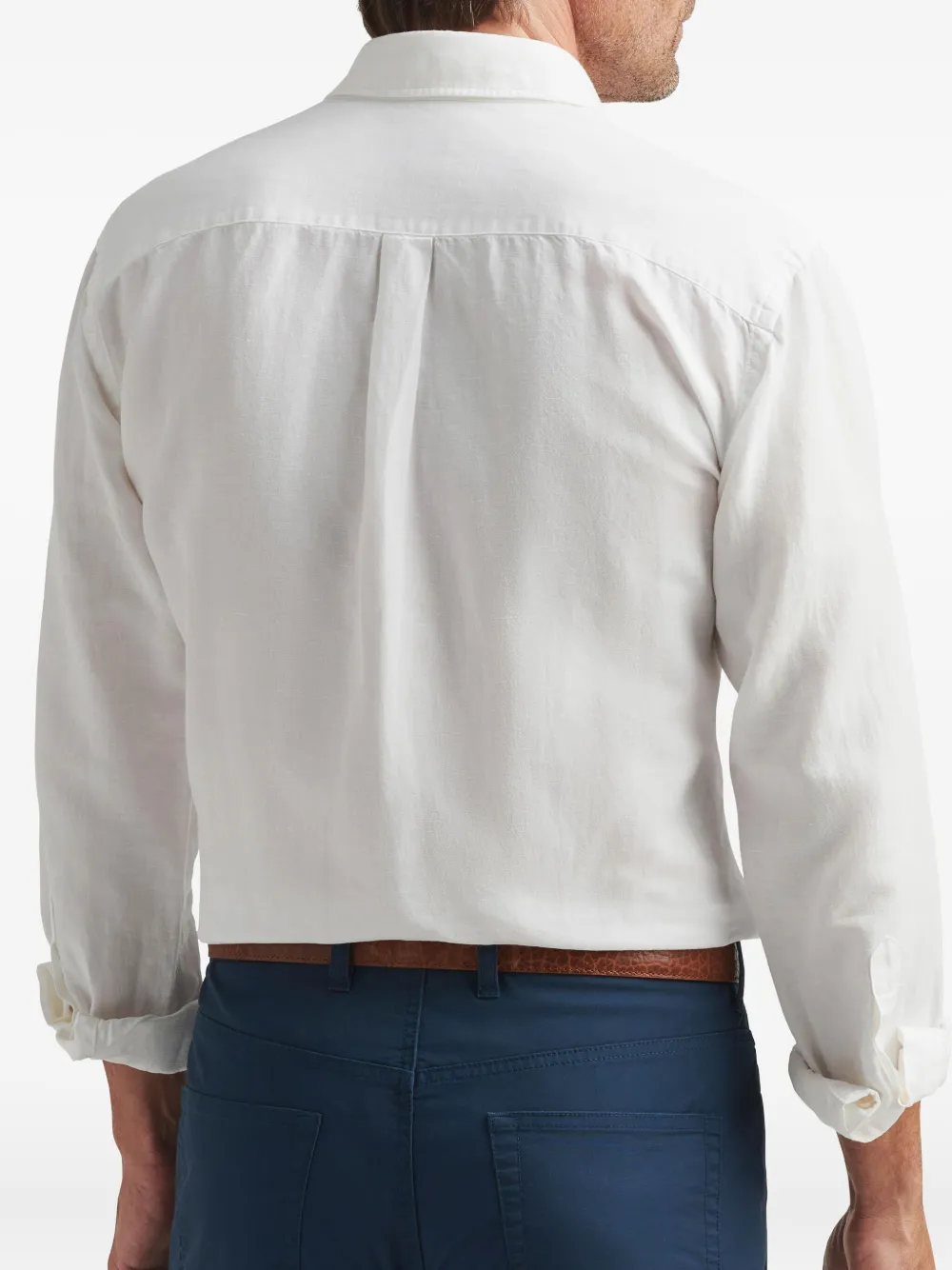 Peter Millar Overhemd van linnenblend Wit
