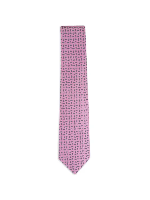 Isaia paisley-print tie