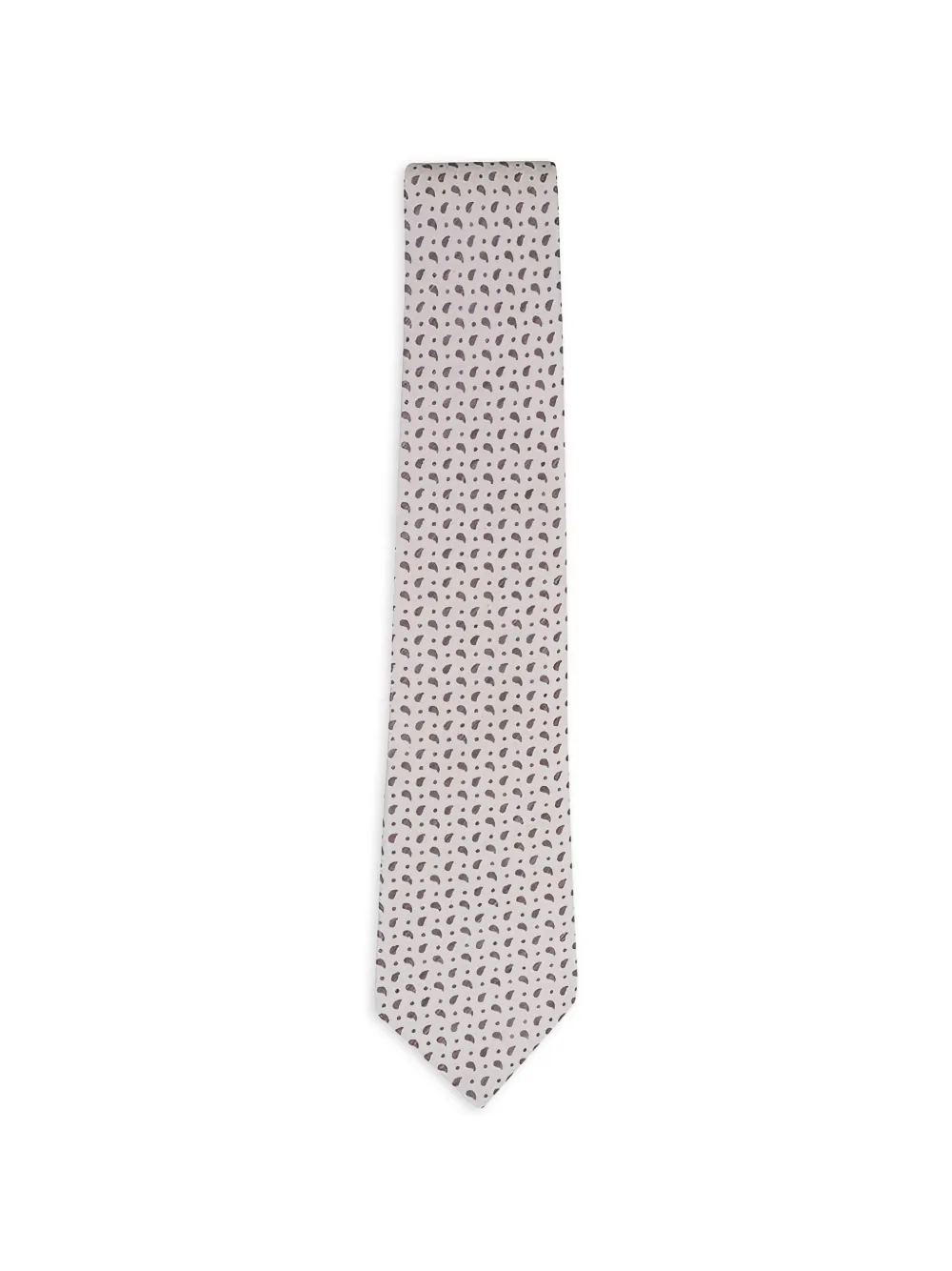 Isaia paisley-pattern tie - Toni neutri