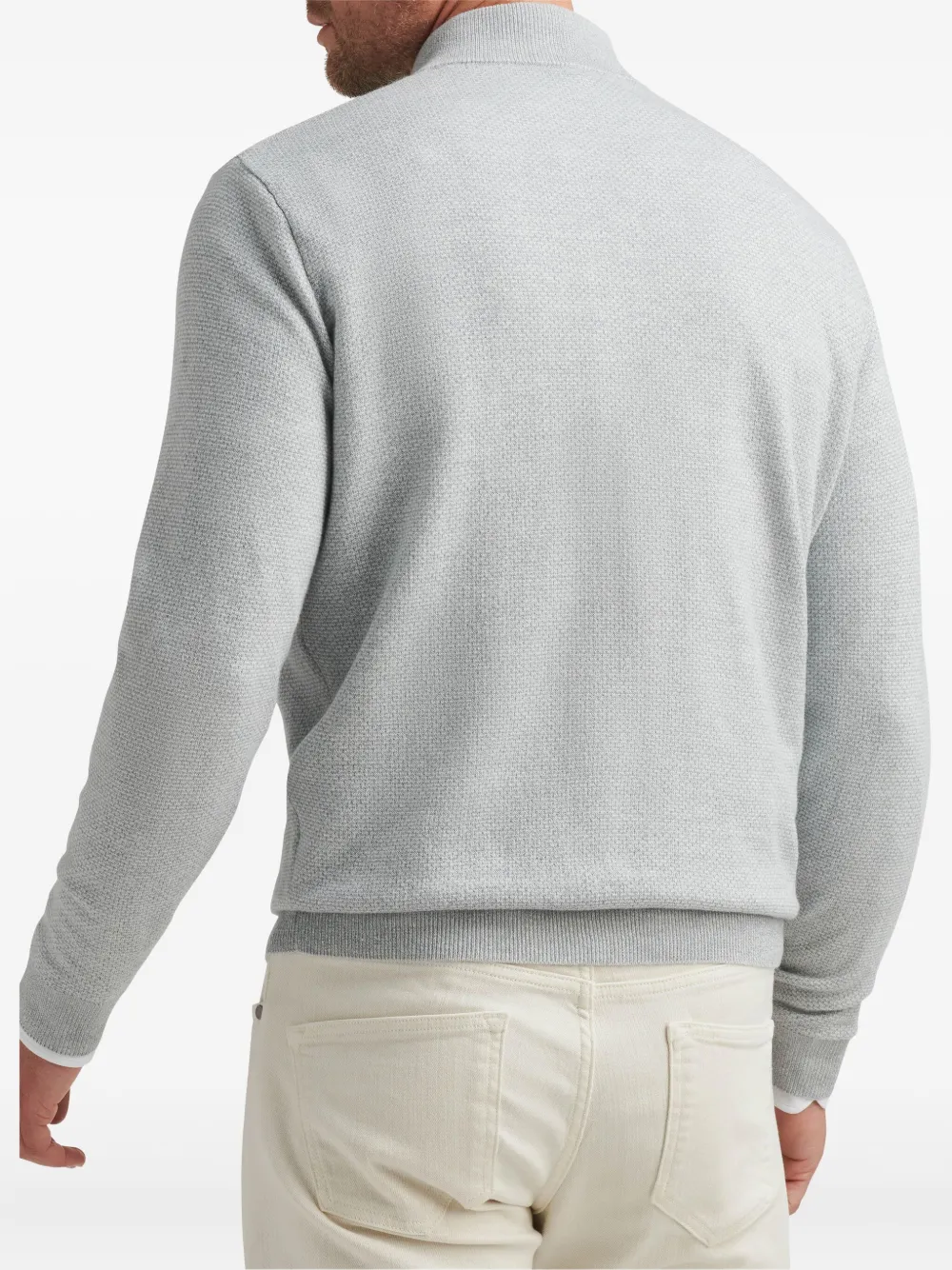 Peter Millar Trui met rits Grijs