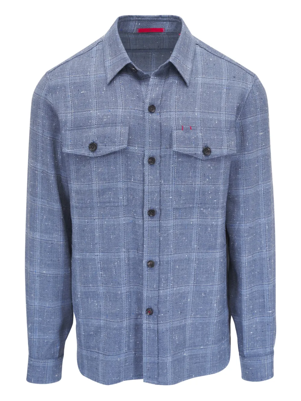 Isaia camisa con cuadros estampados | azul | Image 1