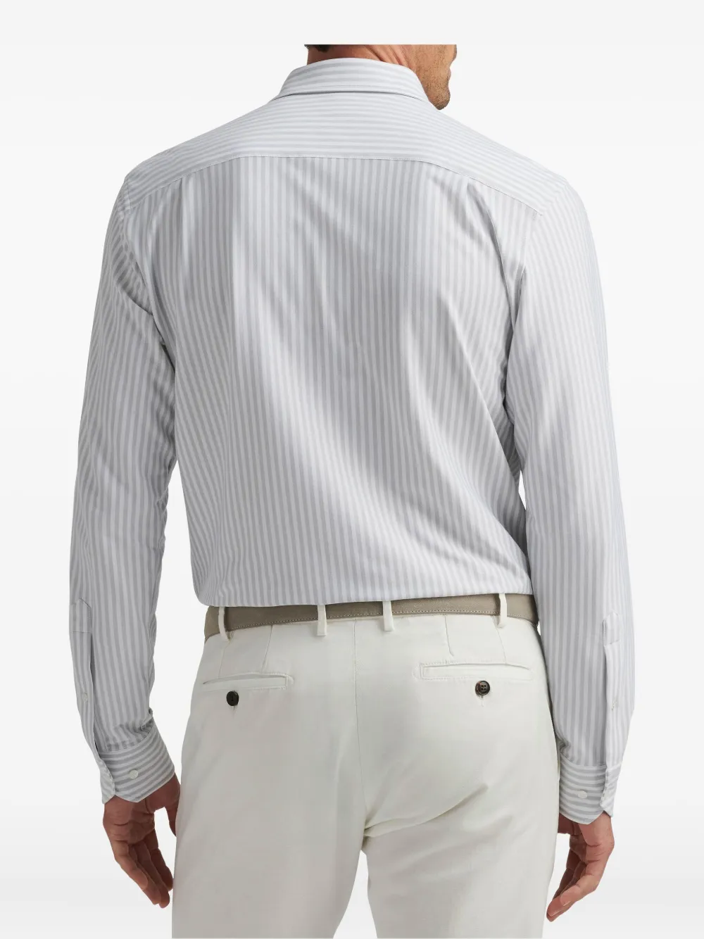 Peter Millar Gestreept overhemd Grijs