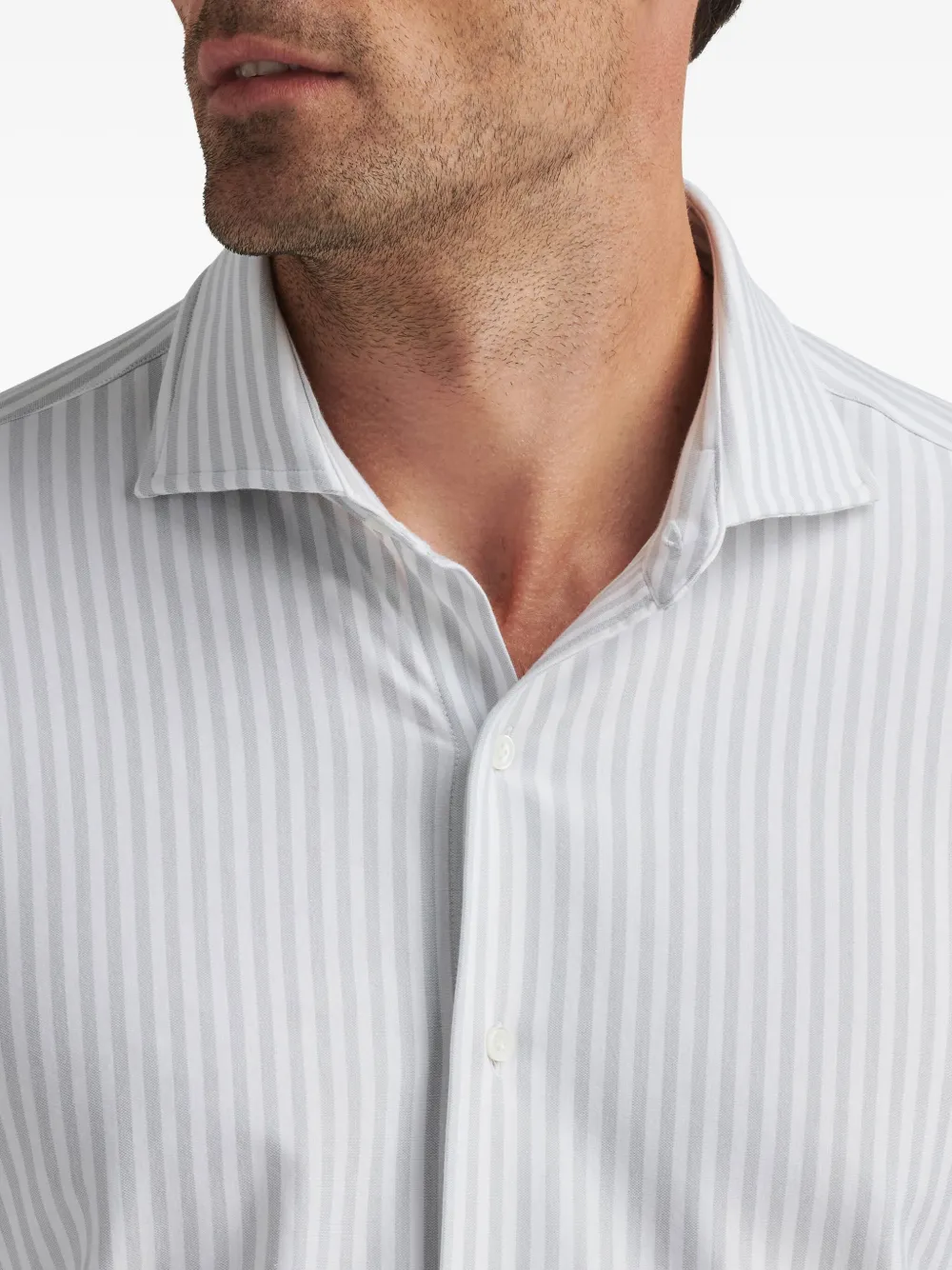 Peter Millar Gestreept overhemd Grijs