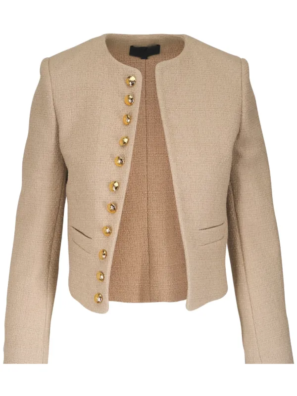 Nili Lotan Tweed Jacket in Neutrals