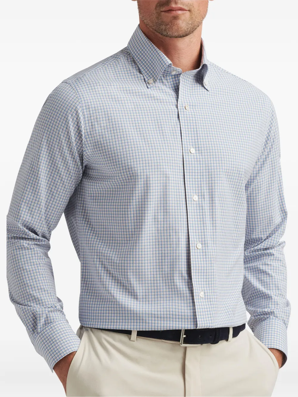 Peter Millar check-patterned button-down shirt | Image 2