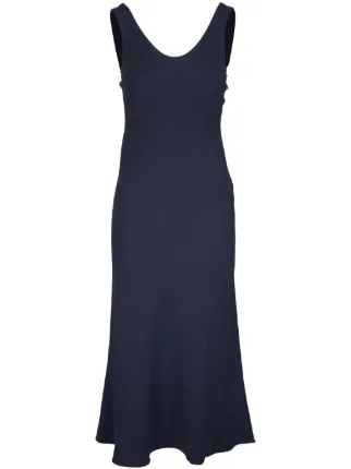 brunello cucinelli blue dress Sleeveless Maxi Dress main image 1