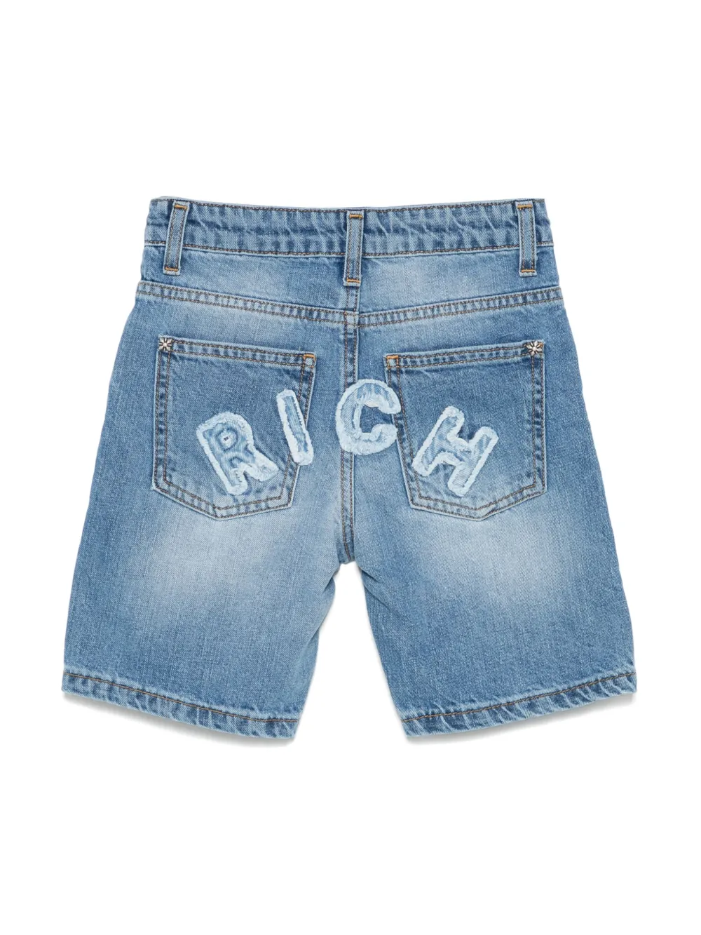 John Richmond Junior Shorts met logo - Blauw