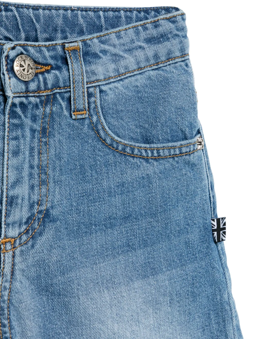 John Richmond Junior Shorts met logo Blauw