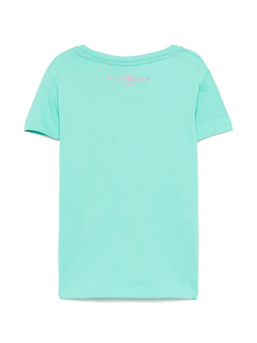 John Richmond Junior T-shirt met logoprint - Groen