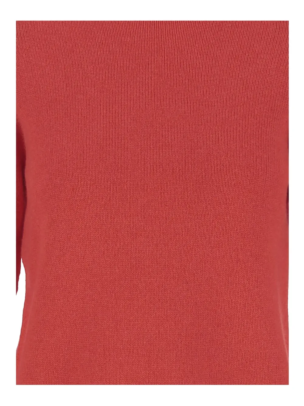 Bruno Manetti Red Cashmere Pullover With Crew Neck And Long Sleeves In Multi