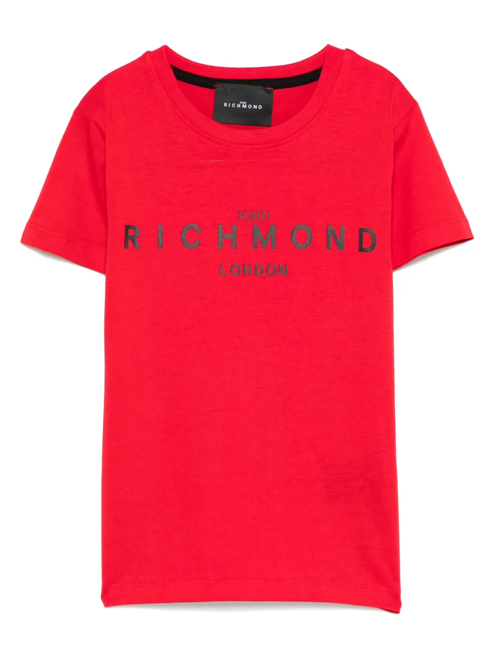 John Richmond Junior T-shirt met logoprint Rood