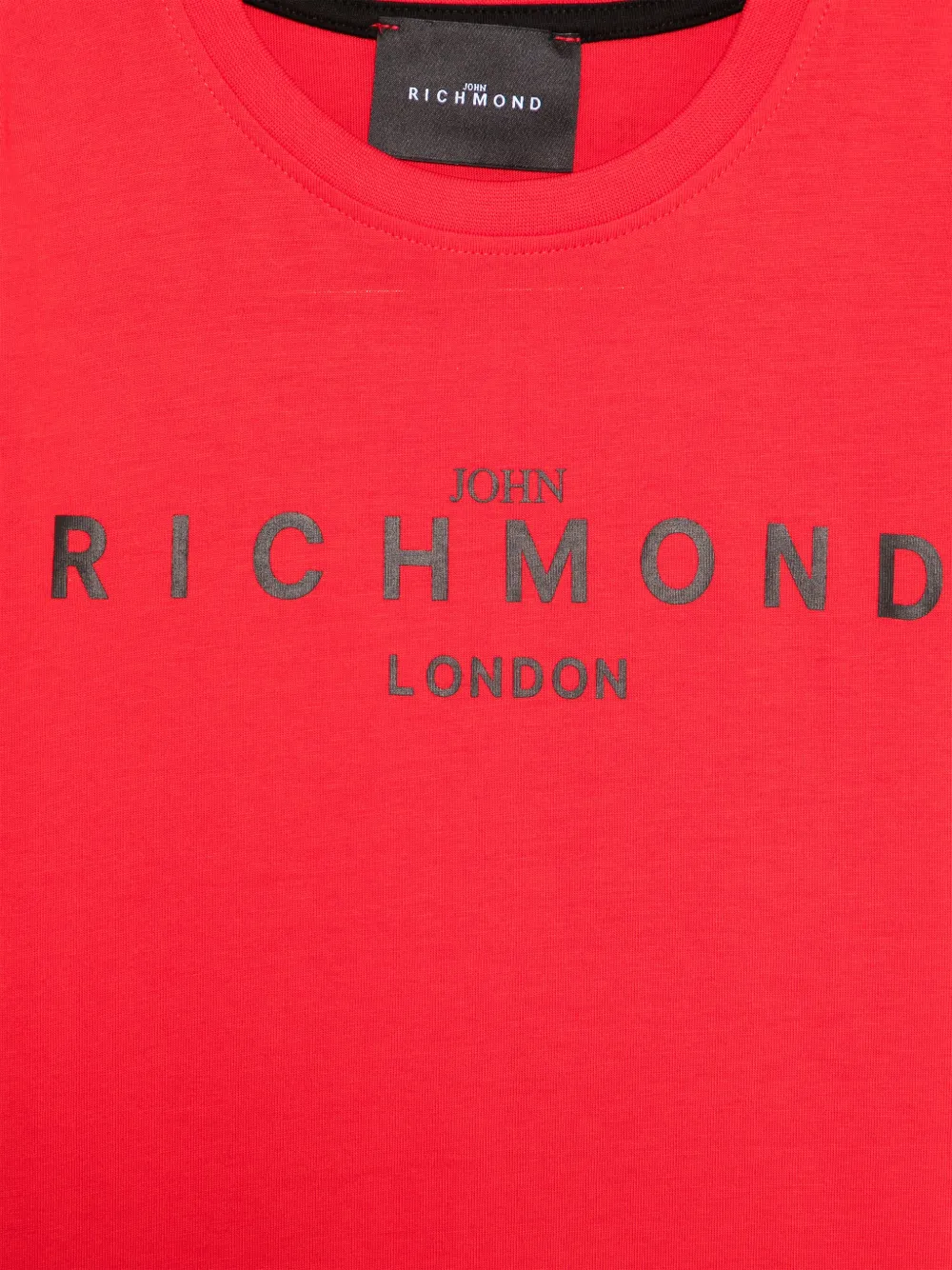 John Richmond Junior T-shirt met logoprint Rood